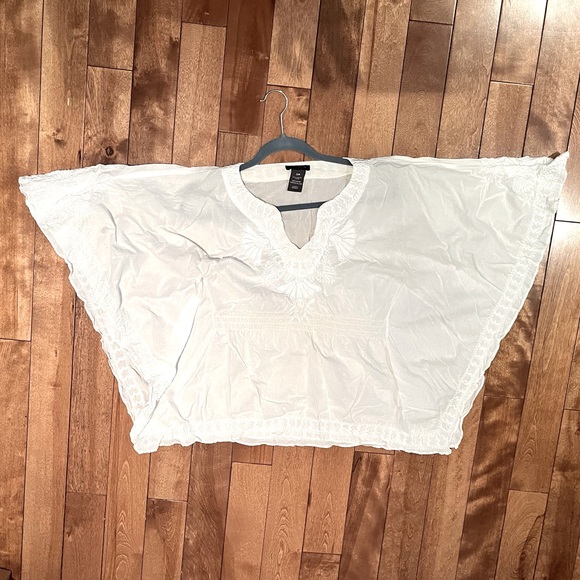 Butterfly sleeve cotton top boho flowy cottagecore - Picture 8 of 9